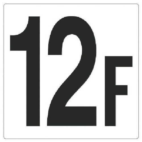 ユニット 階数表示板 12F