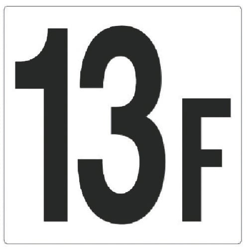 ユニット 階数表示板 13F