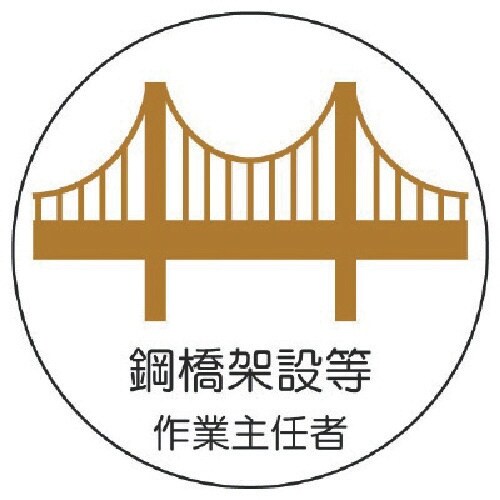ユニット 作業主任者ステッカー鋼橋架設等 PPステ