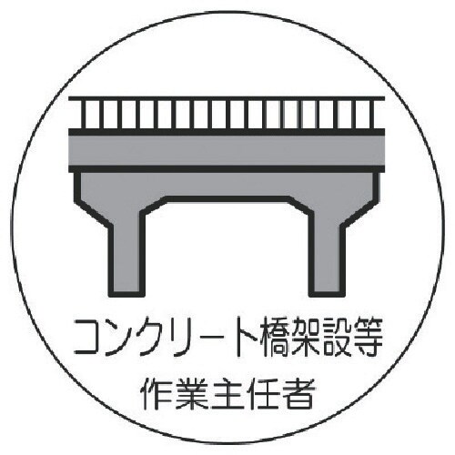 ユニット 作業主任者ステッカーコンクリート橋 PP