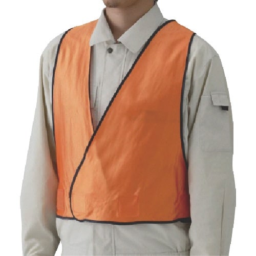 ユニット エコノミーベスト(橙) ポリエステル 胴