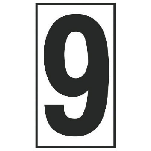 ユニット 予告・説明看板日付マグネット9 高輝度マ