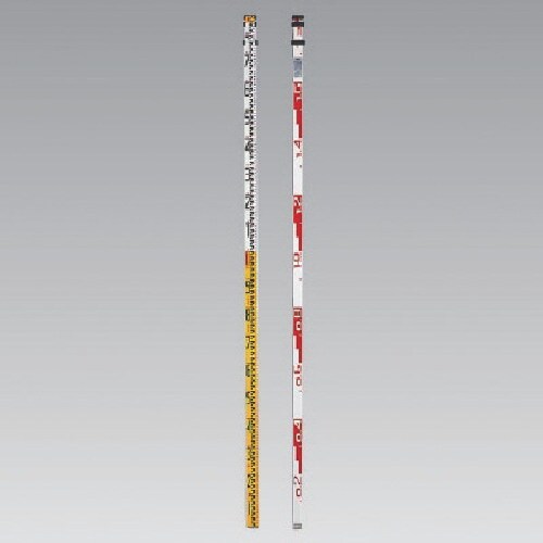 ユニット アルミスタッフ アルミ 寸法:5m(3段