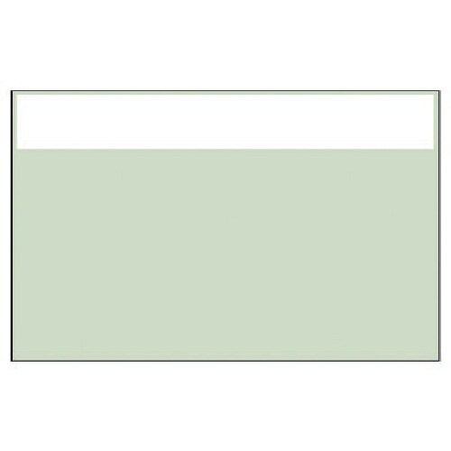 ユニット 配管識別シート 白 帯のみ(中)・ユニシ