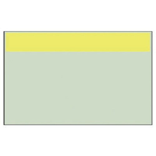 ユニット 配管識別シート 明るい黄 帯のみ(小)・