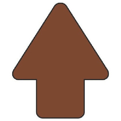 ユニット 矢印ステッカー 茶・10枚組・58X49