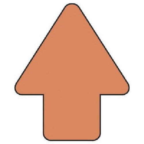 ユニット 矢印ステッカー うすい黄赤・10枚組・5