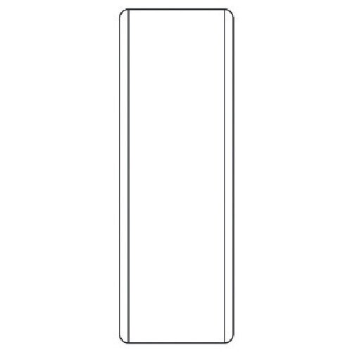 ユニット 短冊型標識 (白)無地・エコユニボード・