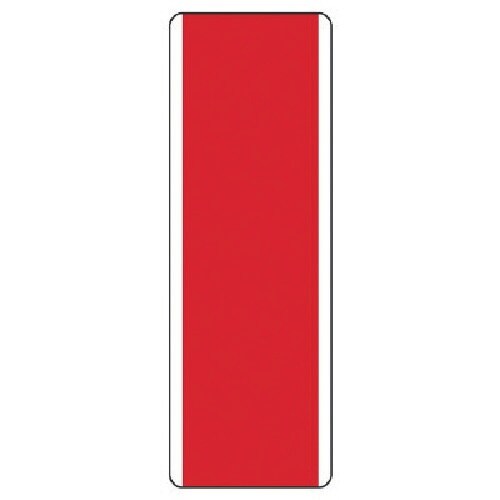 ユニット 短冊型標識 (赤)無地・エコユニボード・