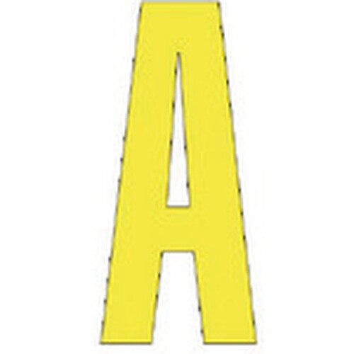 ユニット アルファベットA (黄)・合成ゴム・1文