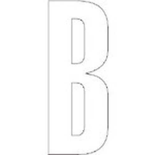 ユニット アルファベットB (白)・合成ゴム・1文