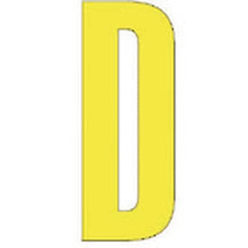 ユニット アルファベットD (黄)・合成ゴム・1文