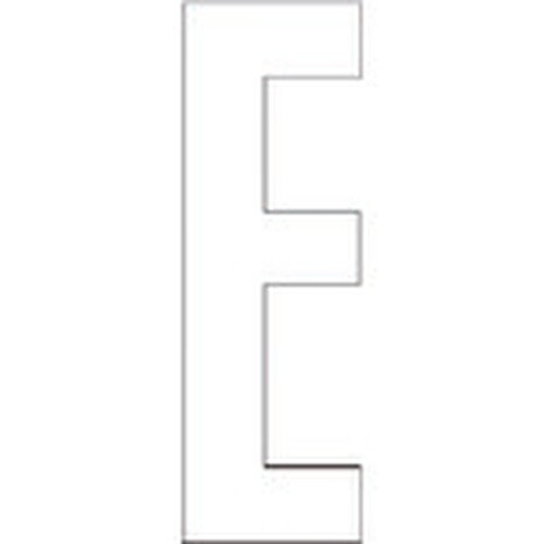 ユニット アルファベットE (白)・合成ゴム・1文