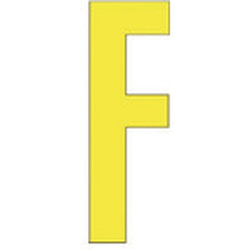ユニット アルファベットF (黄)・合成ゴム・1文