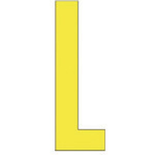 ユニット アルファベットL (黄)・合成ゴム・1文