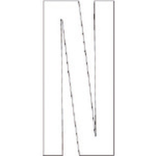 ユニット アルファベットN (白)・合成ゴム・1文