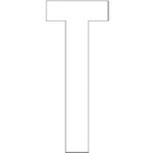 ユニット アルファベットT (白)・合成ゴム・1文