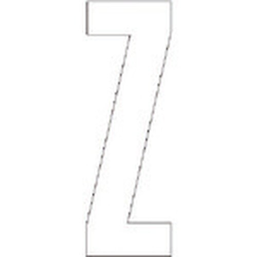 ユニット アルファベットZ (白)・合成ゴム・1文