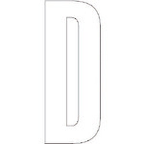 ユニット アルファベットD (白)・合成ゴム・1文