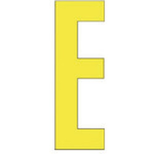 ユニット アルファベットE (黄)・合成ゴム・1文