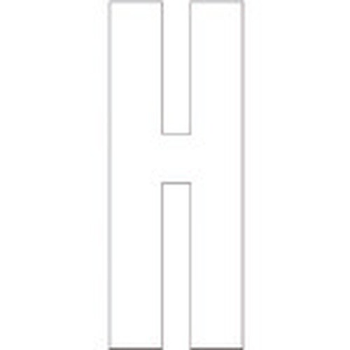 ユニット アルファベットH (白)・合成ゴム・1文