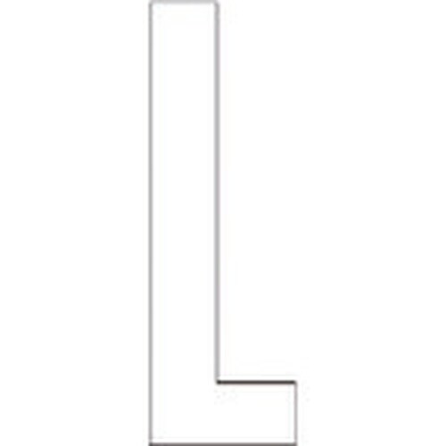 ユニット アルファベットL (白)・合成ゴム・1文