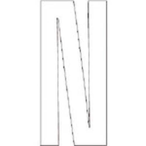 ユニット アルファベットN (白)・合成ゴム・1文