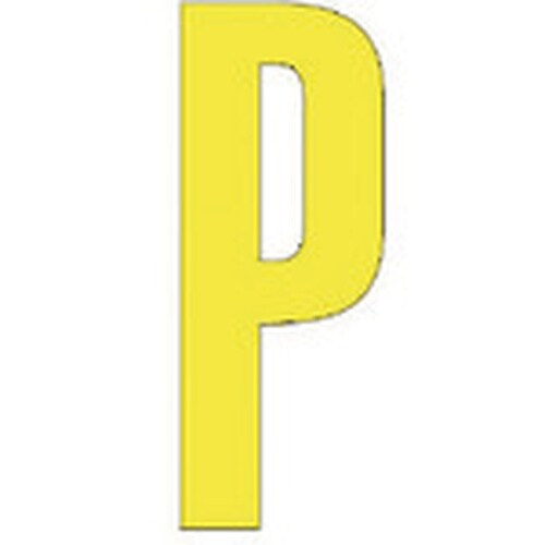ユニット アルファベットP (黄)・合成ゴム・1文