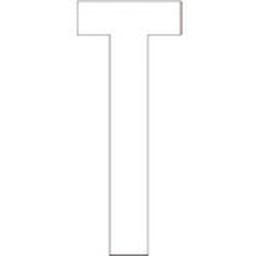 ユニット アルファベットT (白)・合成ゴム・1文