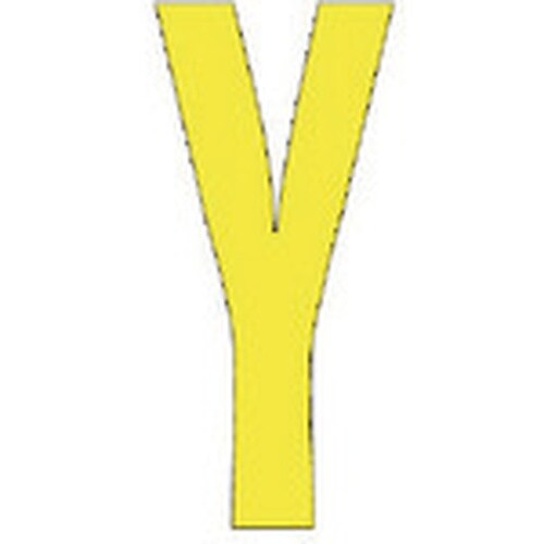 ユニット アルファベットY (黄)・合成ゴム・1文