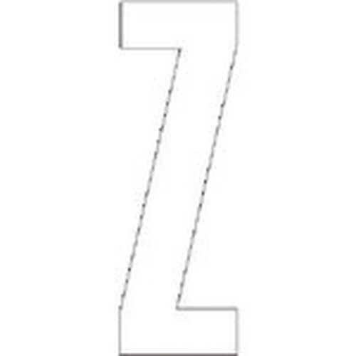 ユニット アルファベットZ (白)・合成ゴム・1文