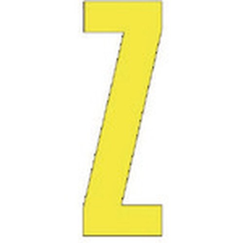 ユニット アルファベットZ (黄)・合成ゴム・1文