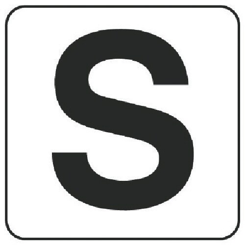 ユニット アルファベット表示ステッカーS 5枚組