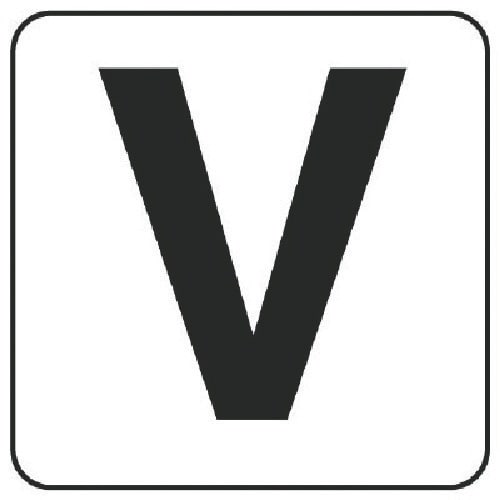 ユニット アルファベット表示ステッカーV 5枚組