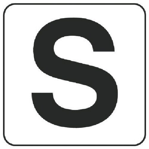 ユニット アルファベット表示ステッカーS 5枚組