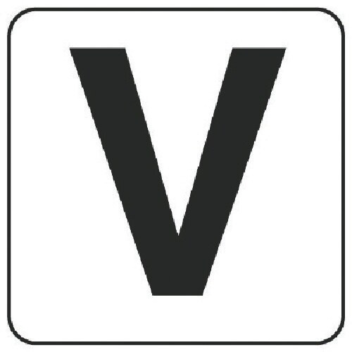 ユニット アルファベット表示ステッカーV 5枚組