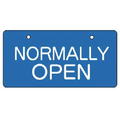 ユニット バルブ開閉表示板 OPEN・青地・5枚組