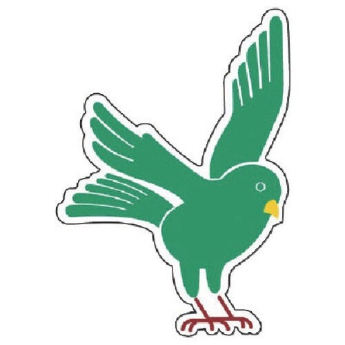 ユニット ジョイシール 鳥 緑 PVCステッカー