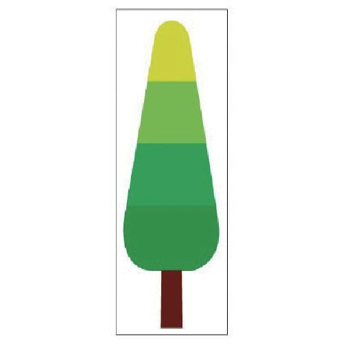 ユニット ジョイシール グラデーションツリー 12