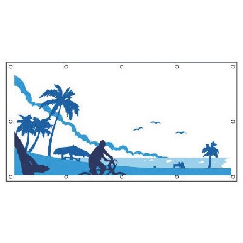 ユニット #フェンスシート アロハサマー1 ターポ