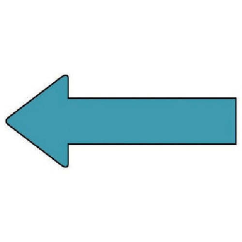 ユニット 配管ステッカー 方向表示 水色(中) 4