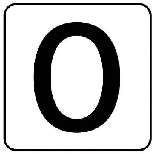 ユニット 配管ステッカー 数字0(大) アルミ 8