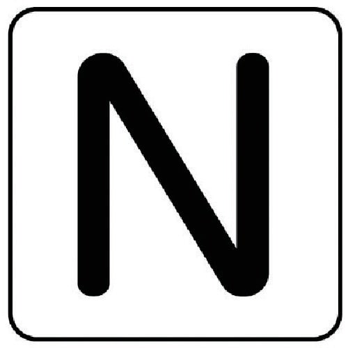 ユニット 配管ステッカー N(中) アルミ 60×