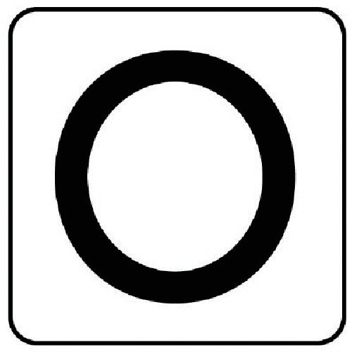 ユニット 配管ステッカー O(中) アルミ 60×
