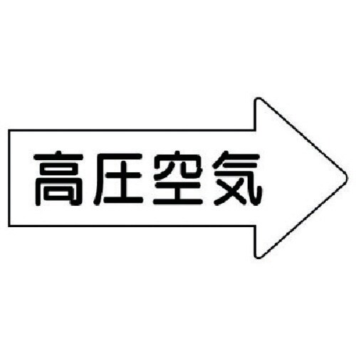 ユニット 配管ステッカー 右方向表示 高圧空気・小