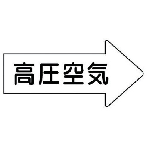 ユニット 配管ステッカー 右方向表示 高圧空気・極