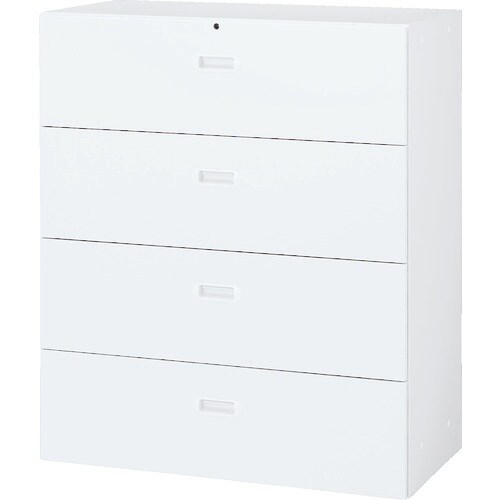 TRUSCO ユニット型壁面書庫 ラテラル4段 H