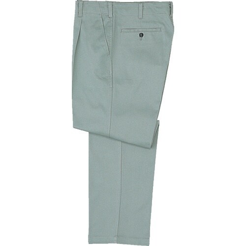 ミドリ安全 綿スラックス アースグリーン 92cm