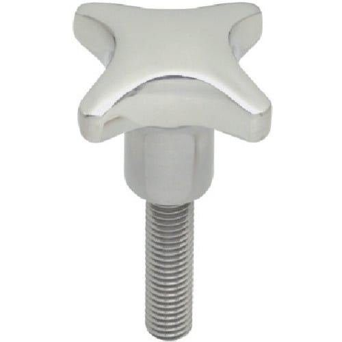 イマオ ステンレスクロスノブ(オネジ) 外径63m