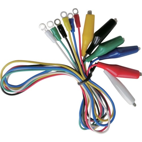 テイシン 端子付テストリード 50cm 丸端子⇔シ